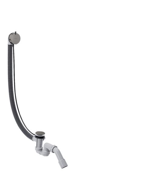 Hansgrohe-HG-Komplettset-Ablauf-und-Ueberlaufgarnitur-fuer-Sonderwannen-Polished-Black-Chrome-58318330 gallery number 1